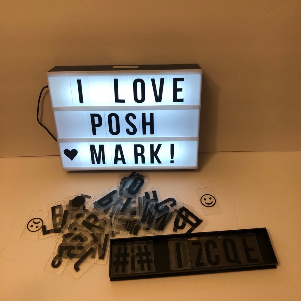 Light up letter board